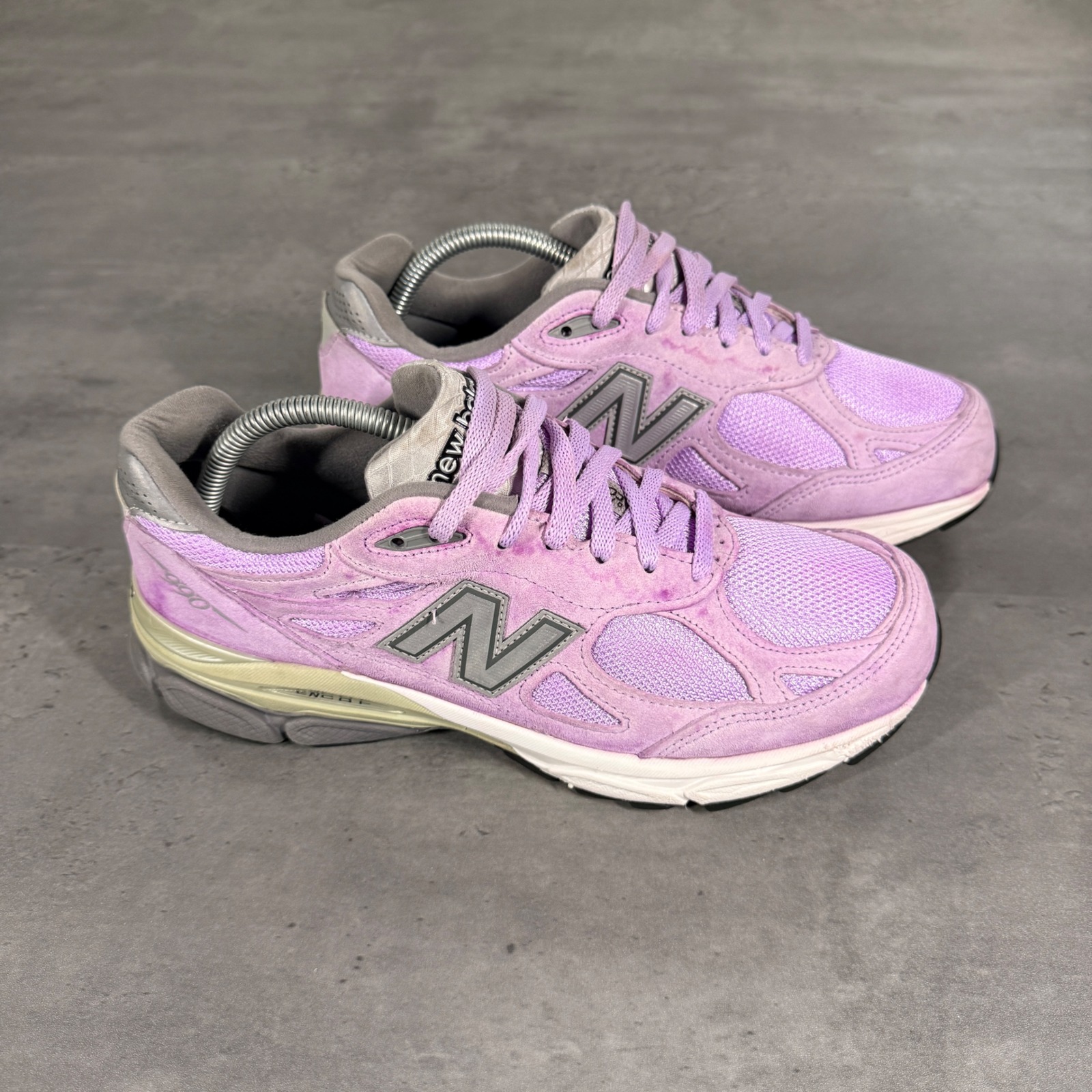 New Balance Nb1 990v3 Women 9.5 Purple Made In Usa W990v3 Suede Mesh Sneakers